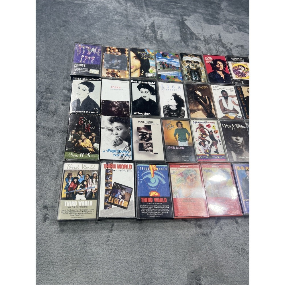 Vintage Cassette Tapes Lot of 35 Prince Micheal Jackson TLC R&B Soul 90s Music - Picture 9 of 16